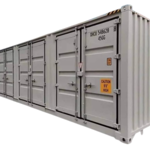 Refurbished 40FT Container with Side Door at storage facility, featuring durable construction and convenient access for versatile cargo storage.