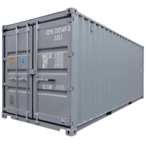 40FT Shipping Container at logistics facility, featuring durable construction and spacious interior for secure cargo transport and storage.